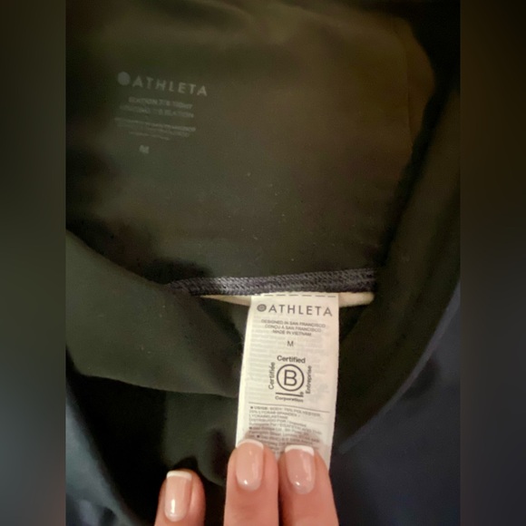 Athleta Ombré Dark-to-Light Gray Leggings - Picture 2 of 3